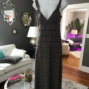 Gray maxi dress